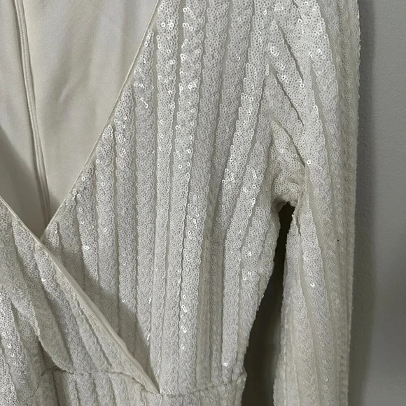 Lulu's White Ribbed Long Sleeve Romper - Picture 5 of 5